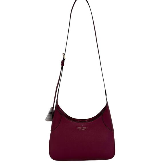kate spade Handbags - NWT Kate Spade Cranberry Pebbled Leather Aster Adjustable Shoulder Bag